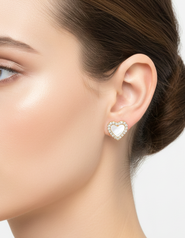 Mini Heart Stud Earrings