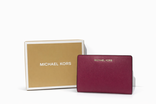 Michael Kors Crossgrain Leather Slim Wallet