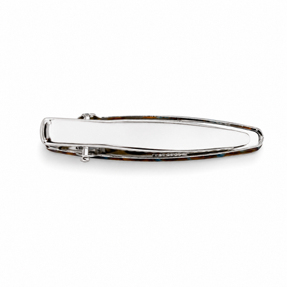 French Acetate Hollow Oval Hair Clips