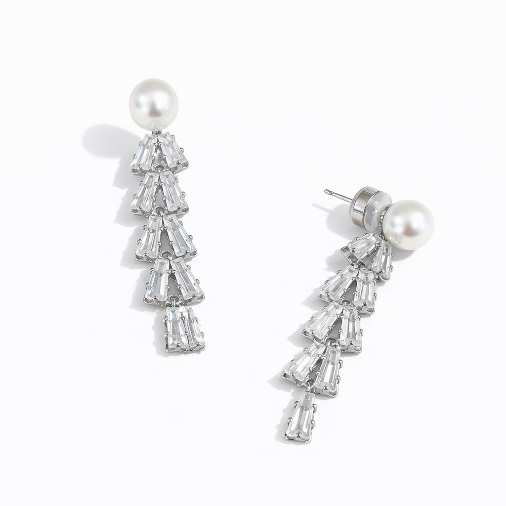 Baguette Dangling Earrings