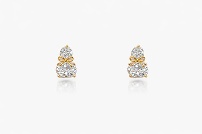 Diamond Bow Studs