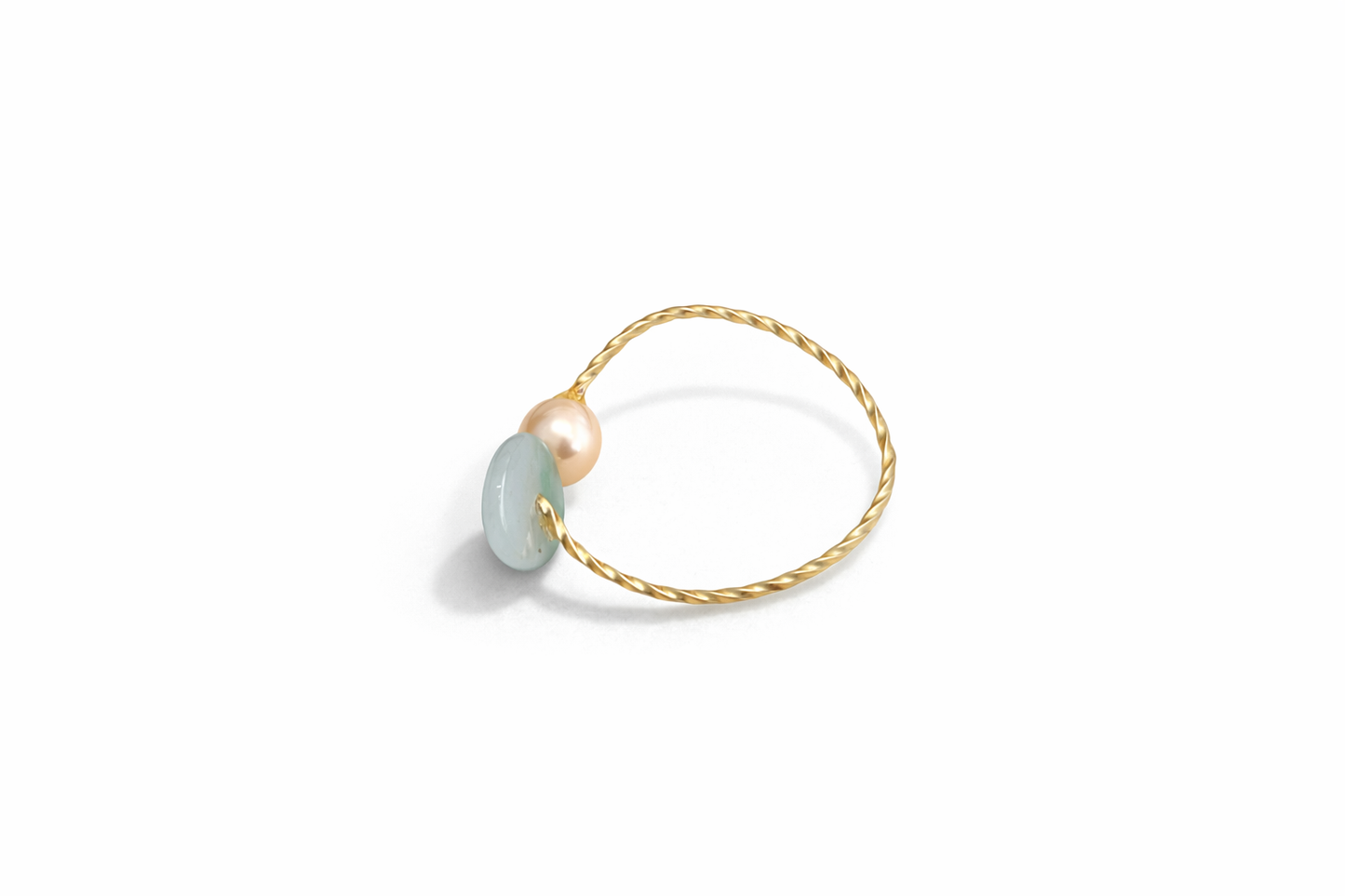 Twisted gold ring