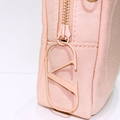 Valentino Beaute Light Pink Large Pouch With Chain