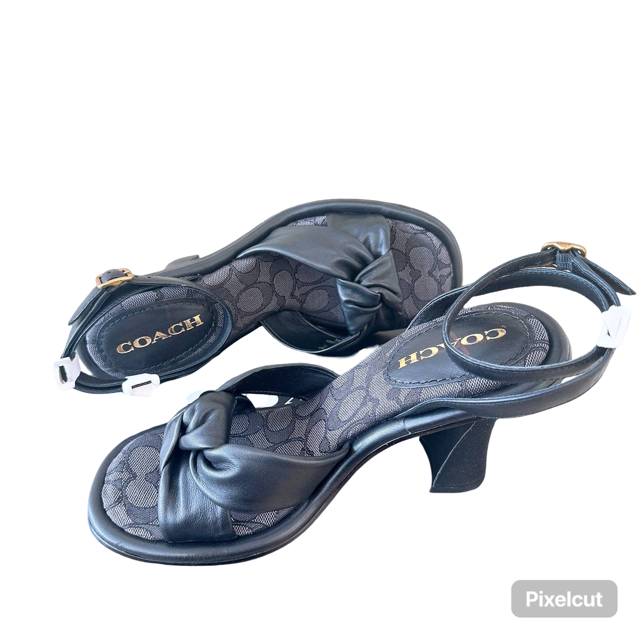 Coach Signature Black Sandals 💕