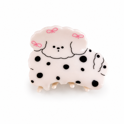Cartoon cat and dog-shaped acetate hair claws