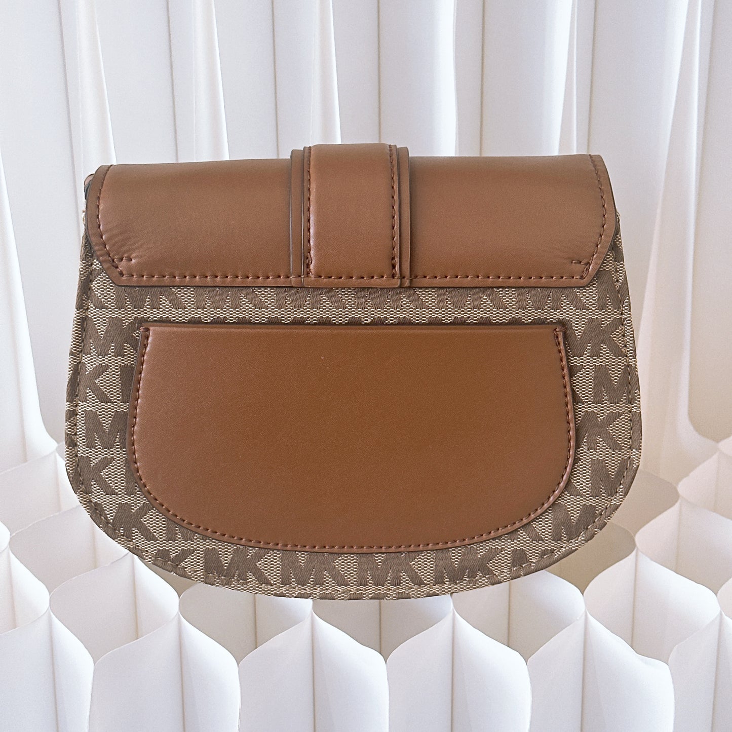 Michael Kors Lillian small jacquard leather crossbody bag