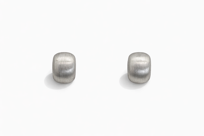 Silver Cylindrical earrings