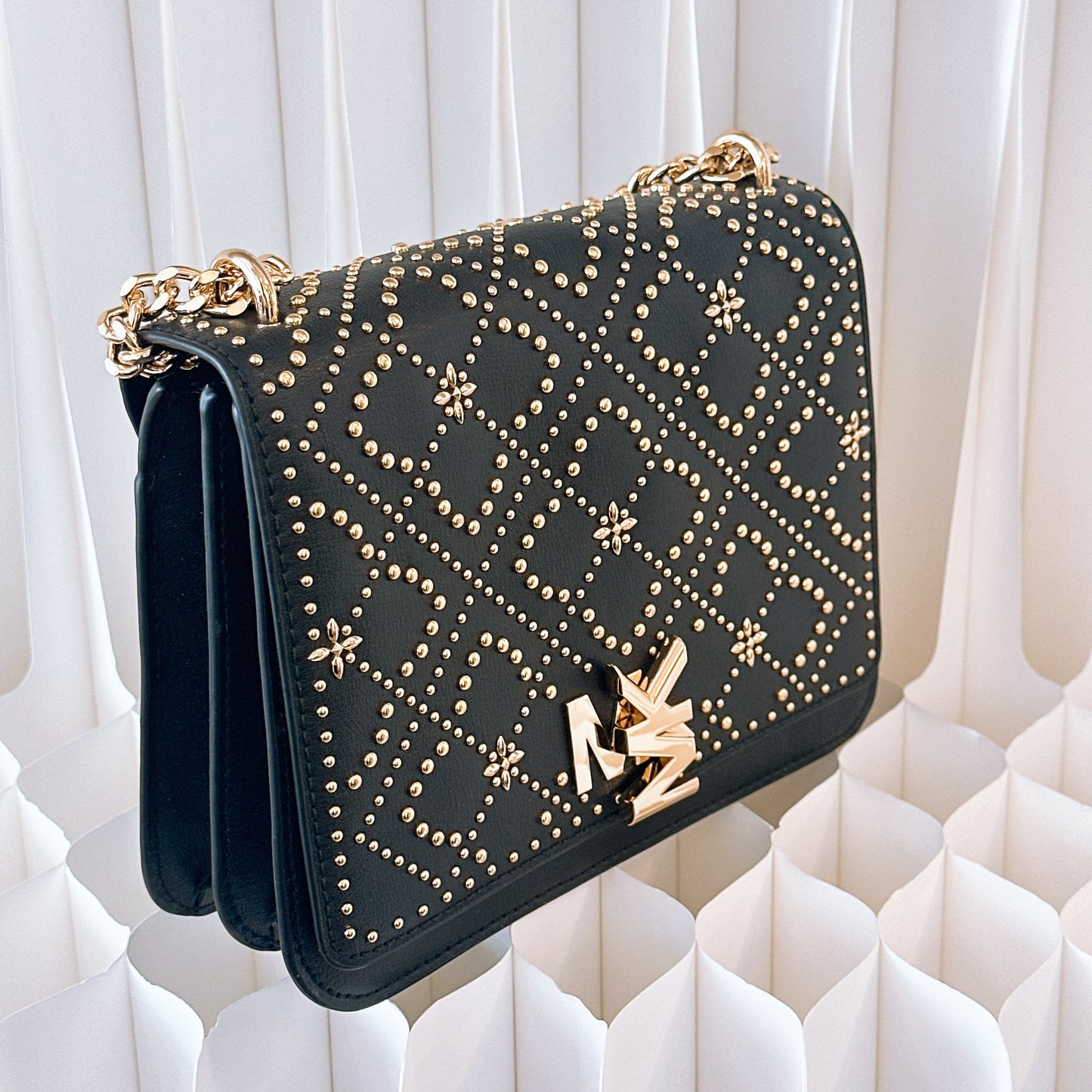 Michael Kors Istanbul Black and Gold Bag