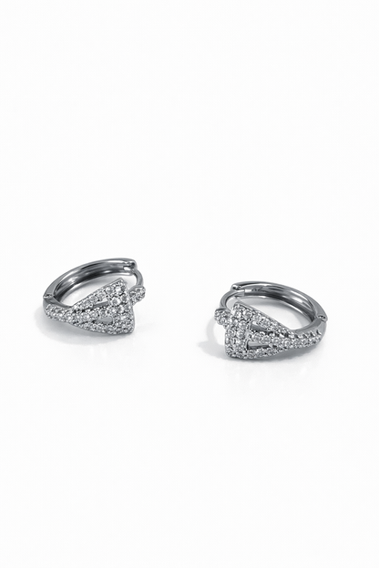 The triangular earrings