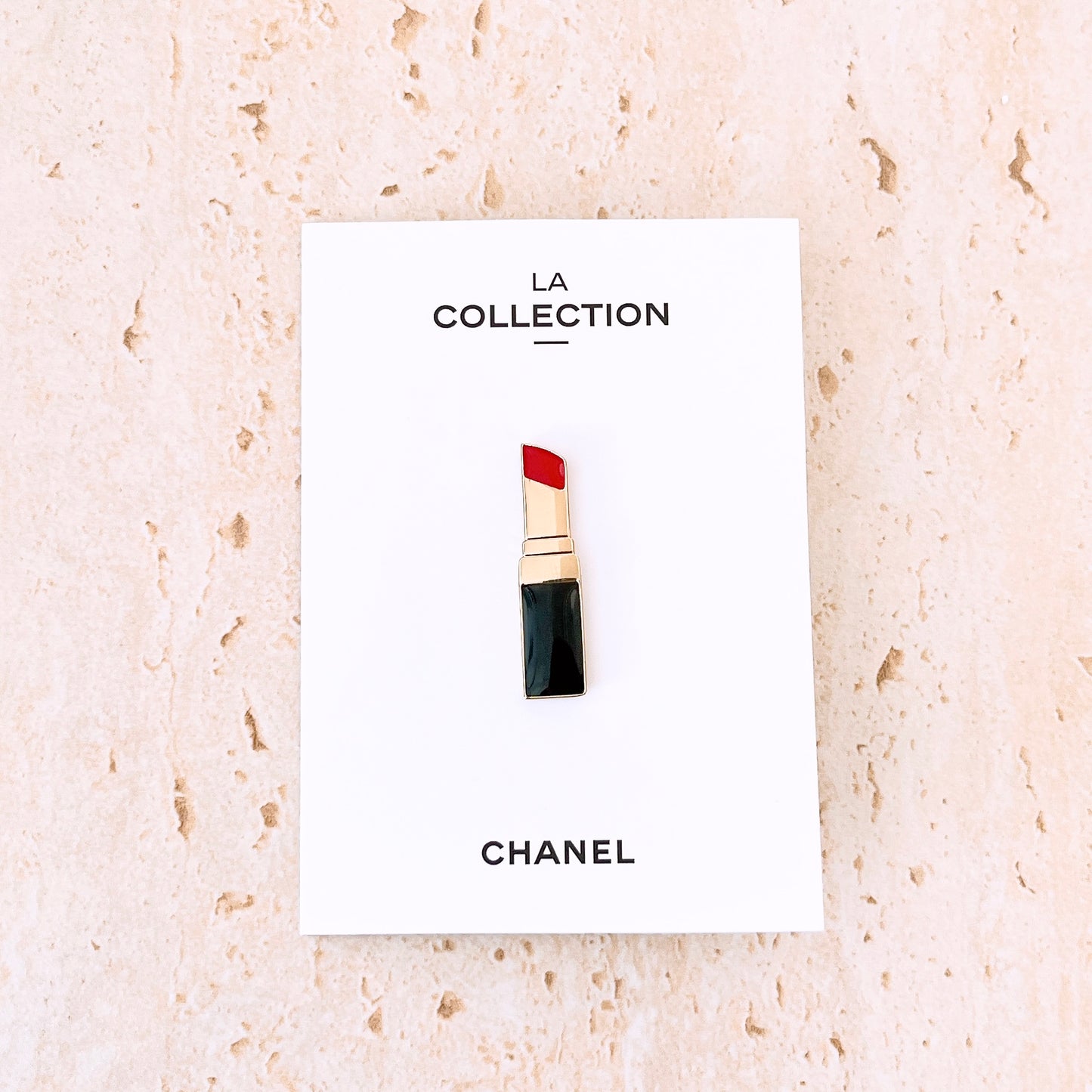 Chanel vip Lipstick Brooch Pin