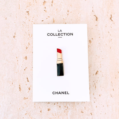 Chanel vip Lipstick Brooch Pin