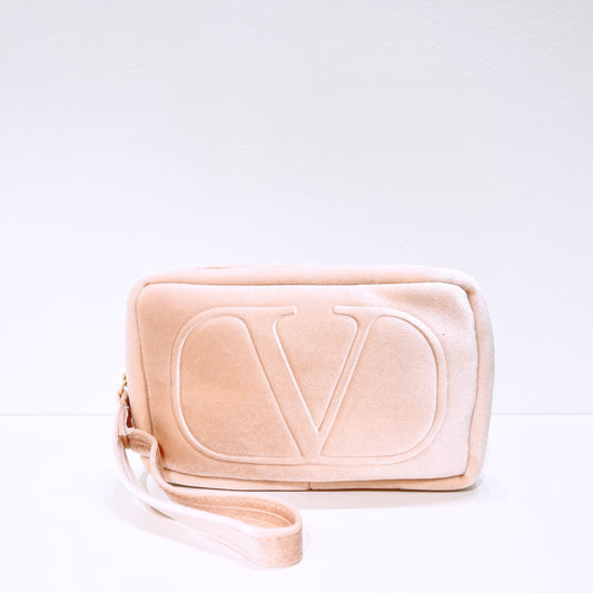Valentino Velvet Pink Cosmetic Bag
