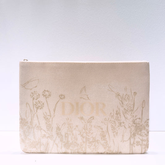 Dior Cream Spring Flower Clutch Limited Edition