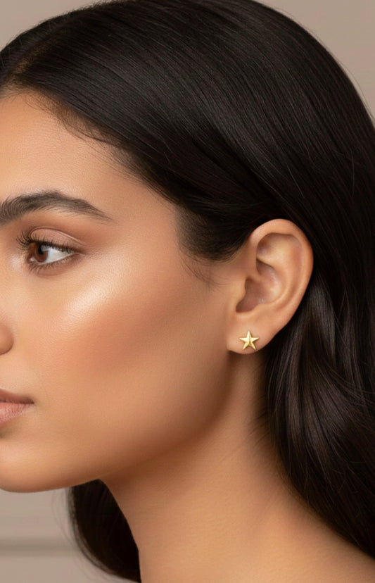 Golden Star Earrings