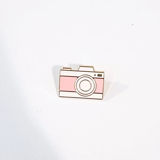 Burberry London Gold Tone Metal Camera designer BROOCH PIN