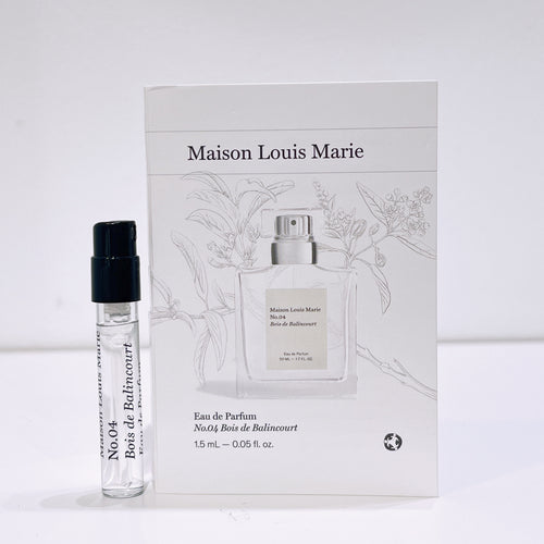 No.04 Bois de Balincourt Maison Louis Marie for women and men 1.5ml