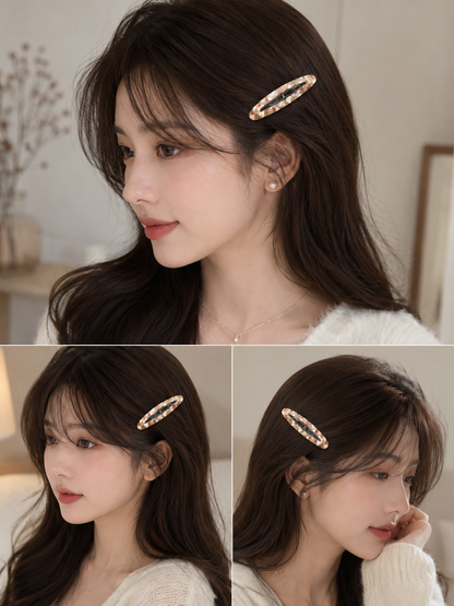 French Multicolor Snap Hair Clip