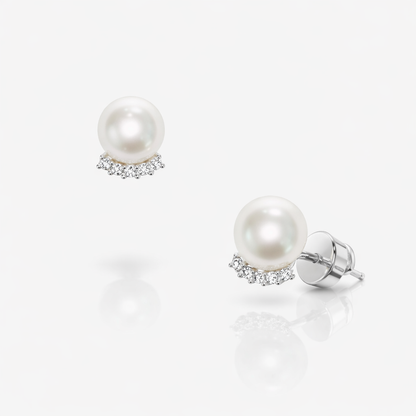 Glimmering Pearl Studs