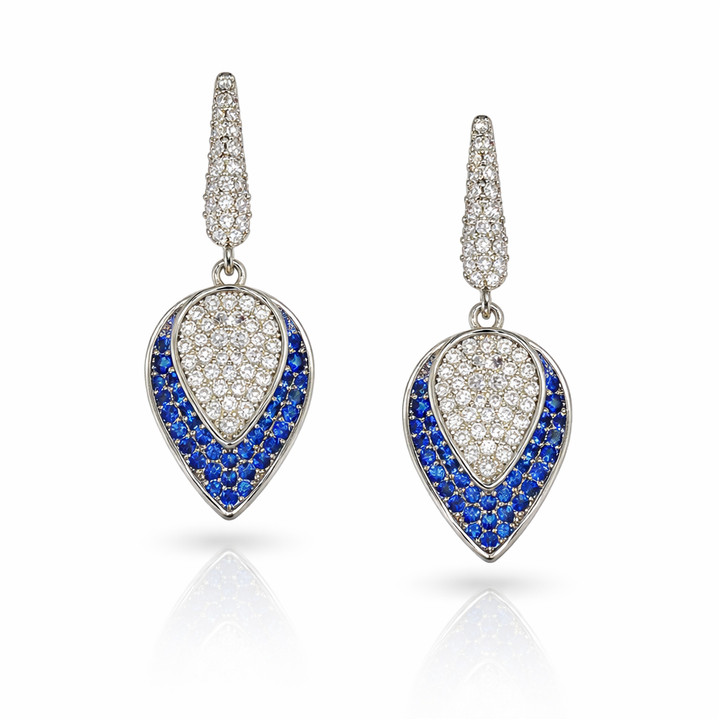 Geometric teardrop earrings