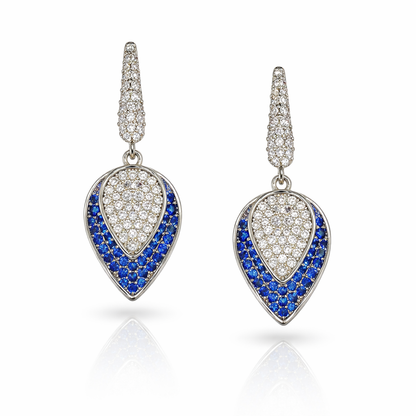 Geometric teardrop earrings