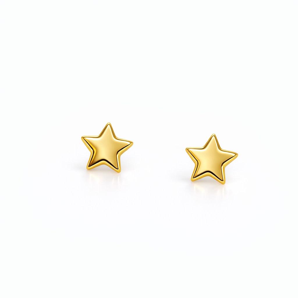 Golden Star Earrings