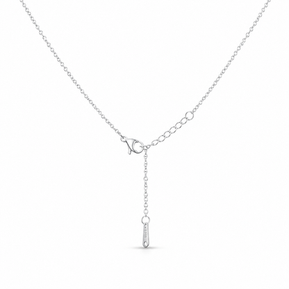 Butterfly Crystal Pendant Necklace – Silver