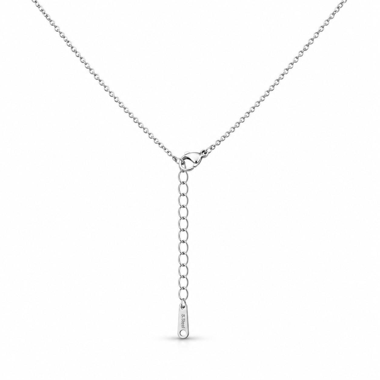 Twinkling Star Crystal Necklace – Silver