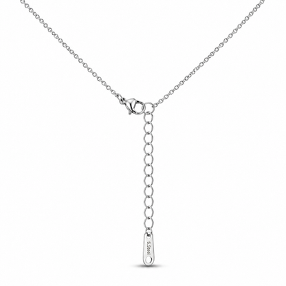 Crystal Swan Pendant Necklace – Silver