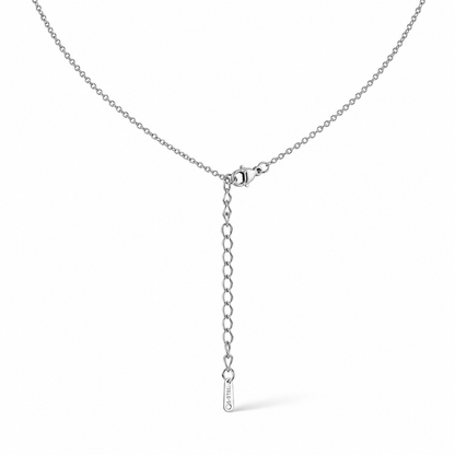 Crystal Handbag Charm Necklace – Silver