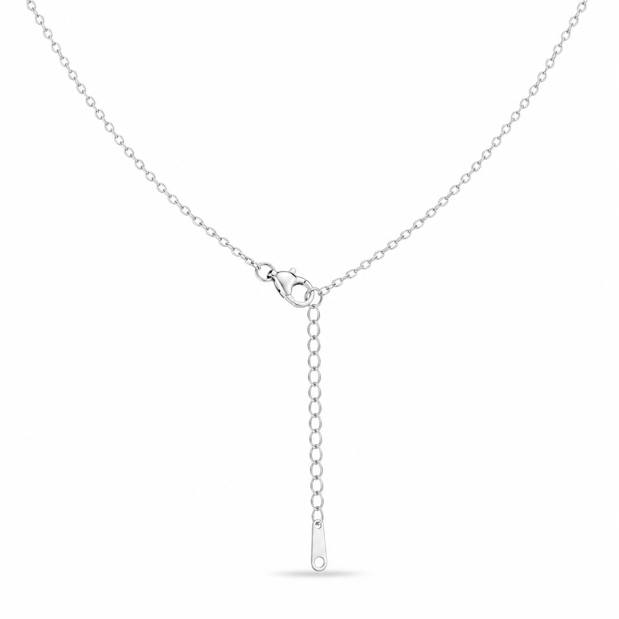 Pearl Mermaid Tail Necklace – Silver
