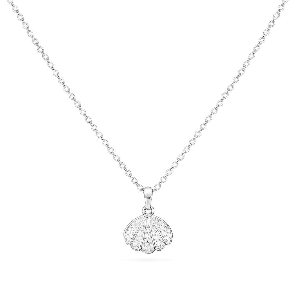 Pearl Shell Necklace – Silver
