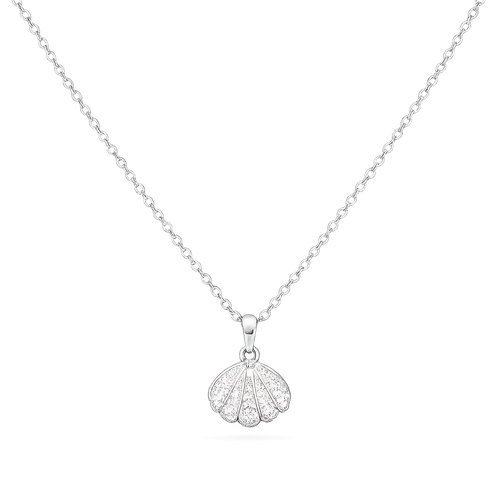 Pearl Shell Necklace – Silver