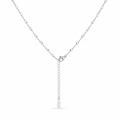 Crystal Butterfly Necklace – Silver