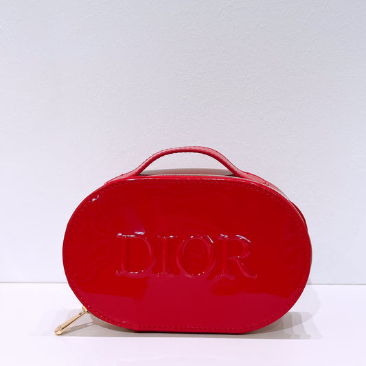 Dior Limited Edition Patent Leather Red Vanity Case