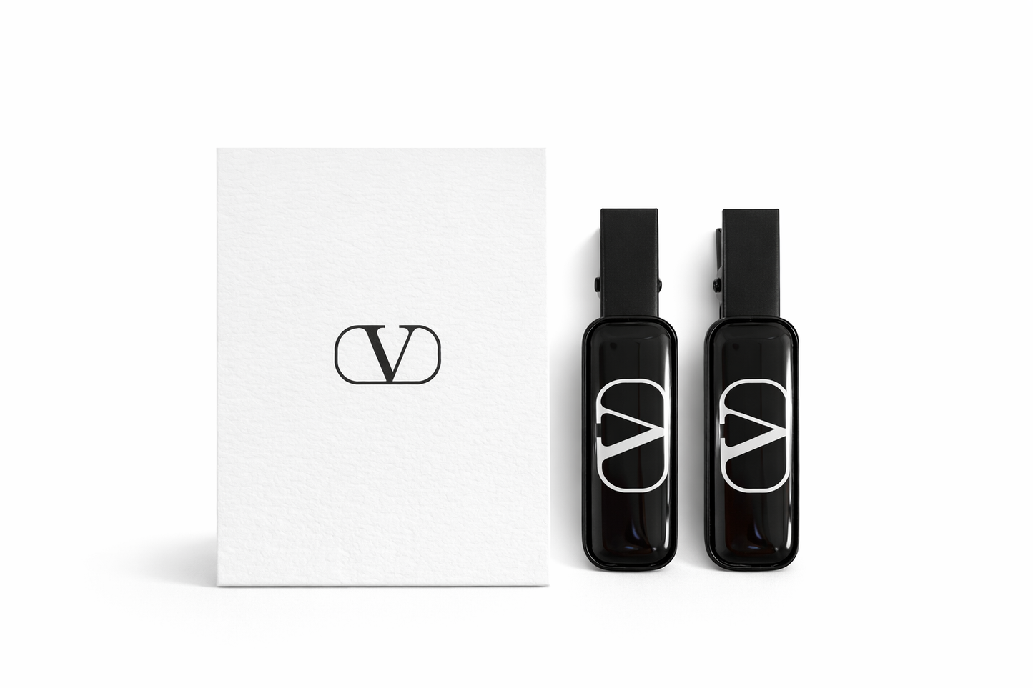 Valentino VIP gift black V-standard hair clip