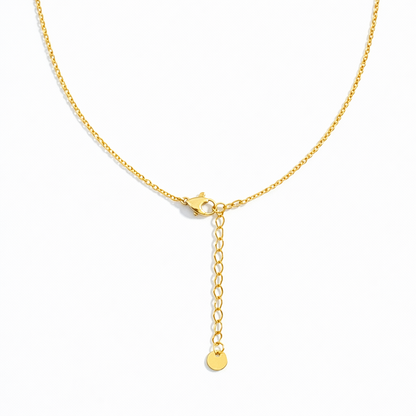 Gold chain pearl Y-shaped necklace