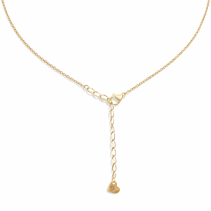 Gold-tone flower pattern necklace