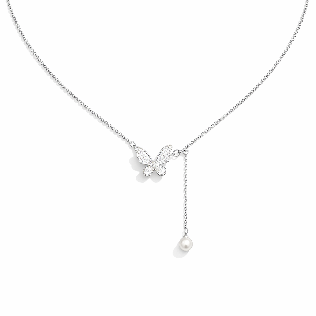 Butterfly Cubic Zirconia Necklace