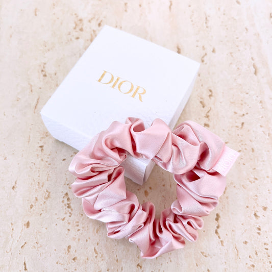 Dior silk hair band pink with box