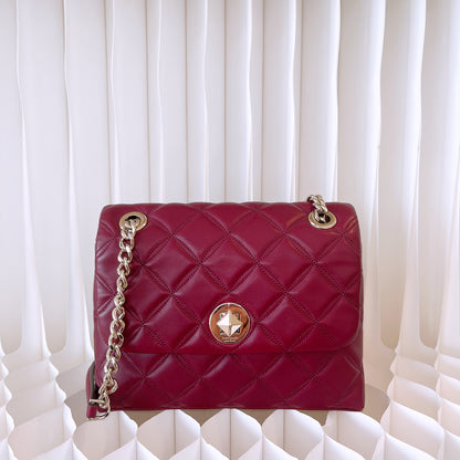 Kate Spade Natalis Medium Flap Shoulder Bag In Blackberry