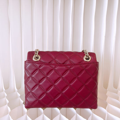 Kate Spade Natalis Medium Flap Shoulder Bag In Blackberry