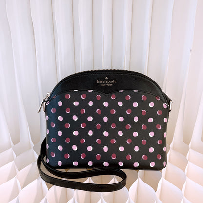 Kate Spade Payton Dome Crossbody With Multi Color Polka Dots