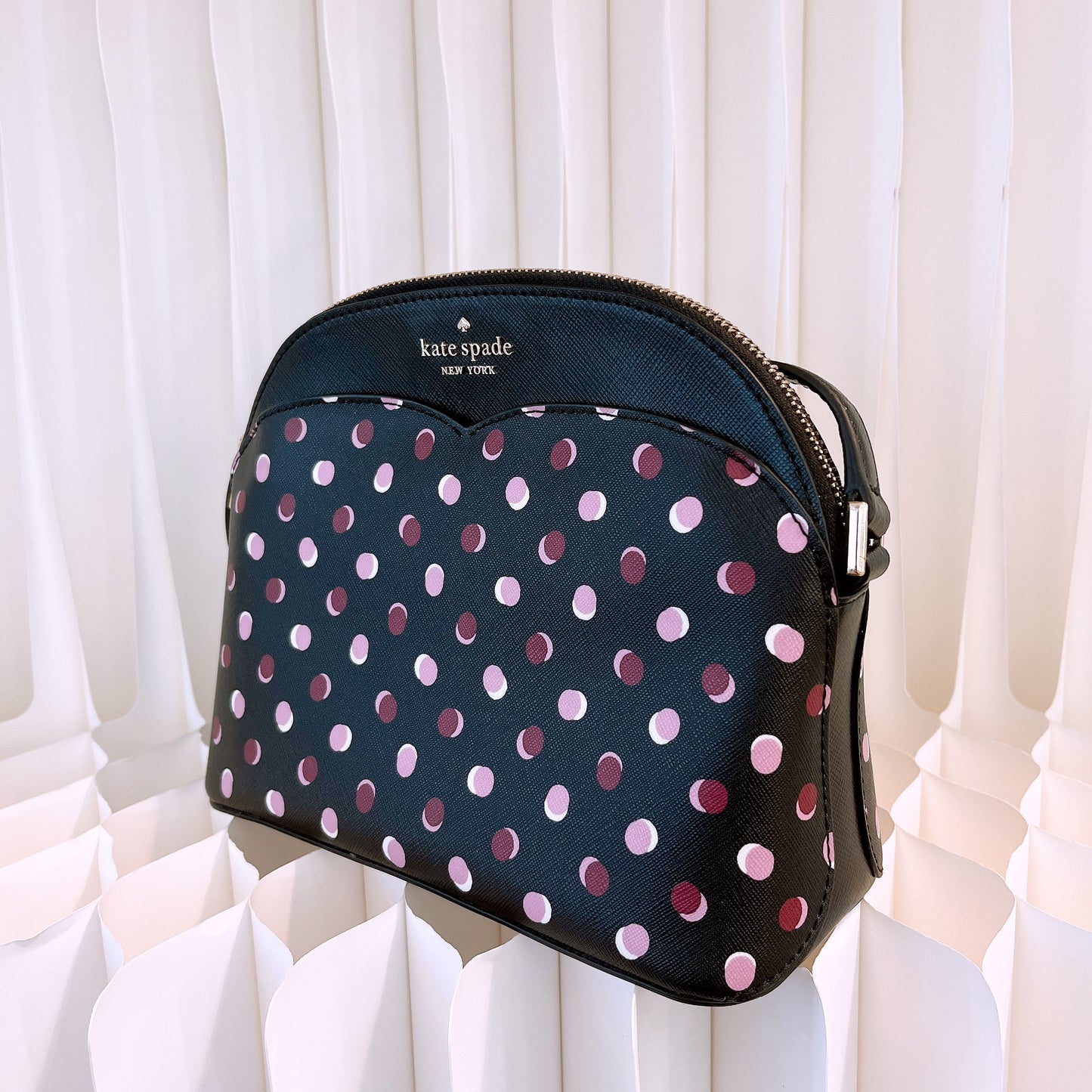 Kate Spade Payton Dome Crossbody With Multi Color Polka Dots