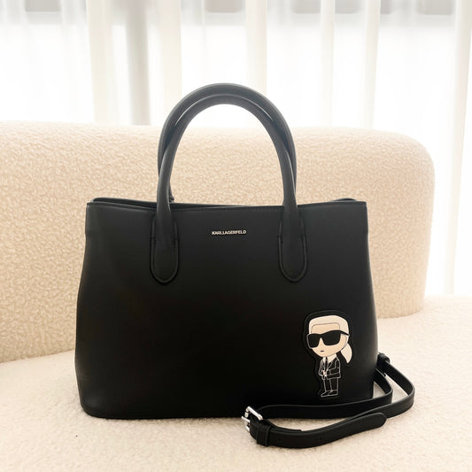 Karl Lagerfeld ikon 2.0 leather tote bag