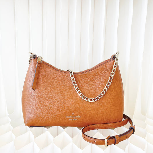 Kate Spade Zippy Convertible Crossbody Bag- Brown