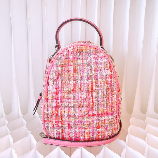 Kate Spade Briar Lane Quilted Tweed Mini Backpack