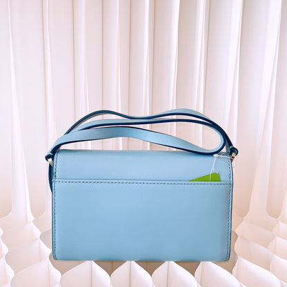Kate Spade Magnolia Street Addison Blue Scallop Convertible Crossbody Bag