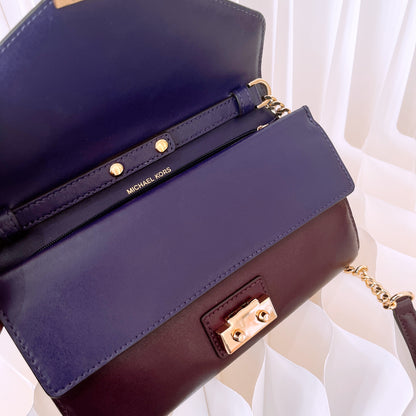 Michael Kors Sloan Leather and Logo Chain Wallet