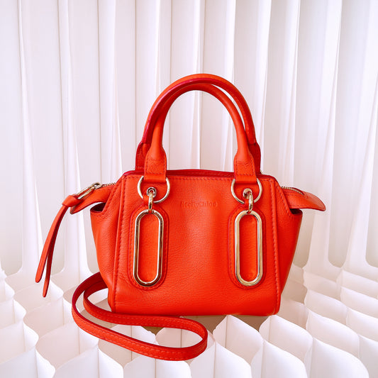 See By Chlo Paige Mini Leather Shoulder Bag in Pink