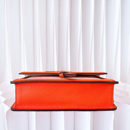 Kate Spade Knott Canvas Flap Crossbody In Dried Apricot Multi